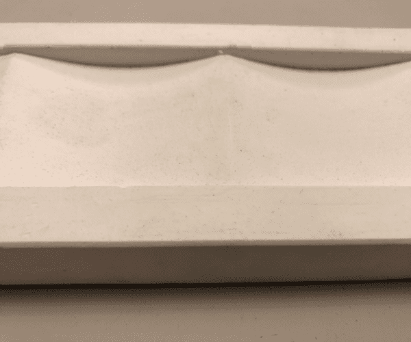 Scallop chair rail detail